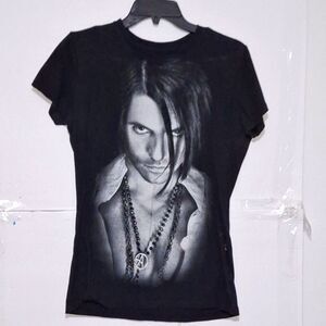 A Criss Angel Women's Fitted Shirt Believe Grunge Magic Graphic Y2K XL